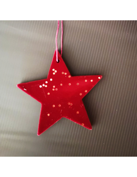 Sfera piatta bordeaux/oro, 0,8x7x8cm, Assortita