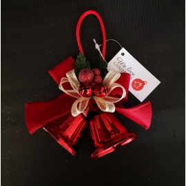 Angelo, Legno, Rosso Laccato, 10x13 cm