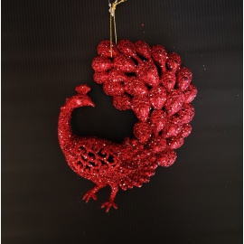 Cetra, Acrilico, Glitter Rosso, 12,5 cm