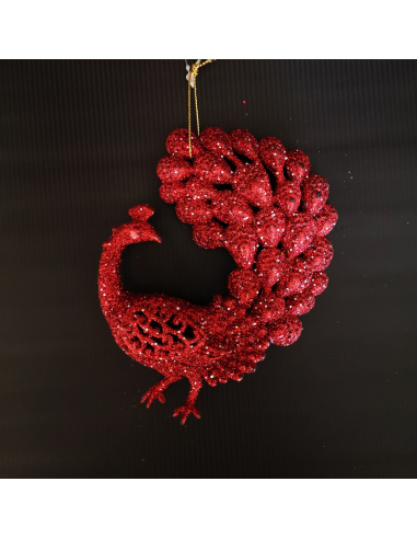Cetra, Acrilico, Glitter Rosso, 12,5 cm