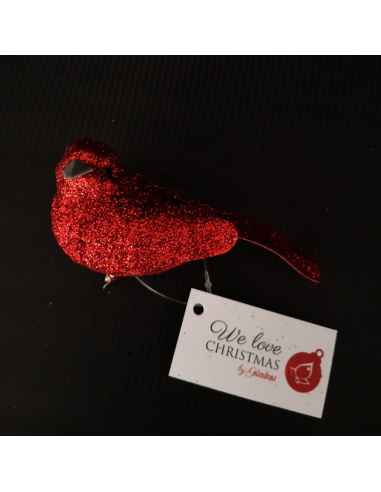 Cetra, Acrilico, Glitter Rosso, 12,5 cm