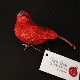 Cetra, Acrilico, Glitter Rosso, 12,5 cm 2