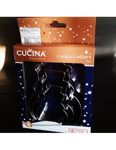 3 Stampi per Biscotti,  da 7 a 13 cm...