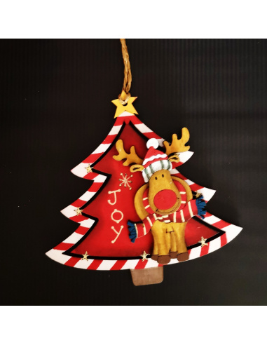 Albero con Personaggio, Legno, 11 cm,...