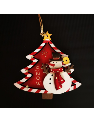 Albero con Personaggio, Legno, 11 cm,...