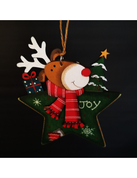 Albero con Personaggio, Legno, 11 cm, Assortito