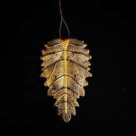 Stella di Natale, Acrilico, Glitter Oro/Rosso, 13 cm