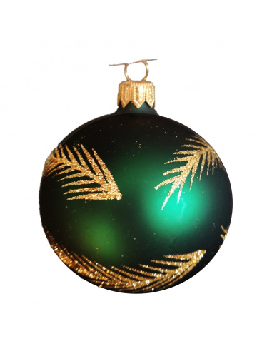 Pallina di Natale, Sfera di Vetro, 8 Cm, Argento Smaltato/Opaco con Decorazione, Assortite