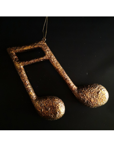 Nota musicale singola, Oro Anticato, 28 cm