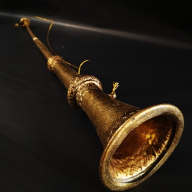 Nota musicale doppia, Oro Anticato, 28 cm