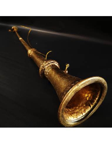 Nota musicale doppia, Oro Anticato, 28 cm