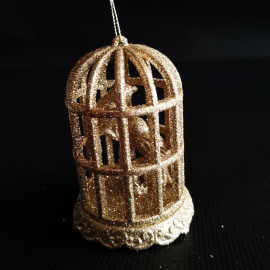 Orologio in tessuto dorato, 10x30 cm