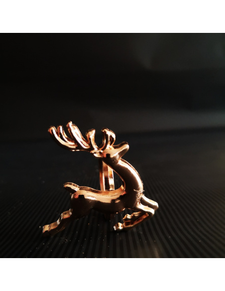 Coppia Campanelle con Fiocco, Oro, 9 cm