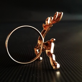 Coppia Campanelle con Fiocco, Oro, 9 cm 2