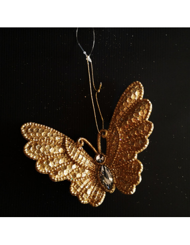 Farfalla con Gemma, Acrilico, Glitter...