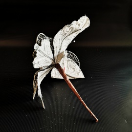 Bicicletta Acrilico, Glitter Oro, 13x8 cm 2