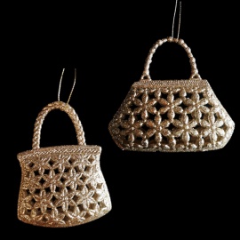 Renna, Acrilico, Glitter Oro, 18 cm