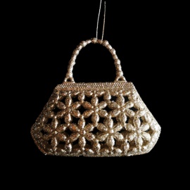 Renna, Acrilico, Glitter Oro, 18 cm 2