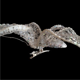 Albero, Acrilico, Glitter Oro, 15 cm 2