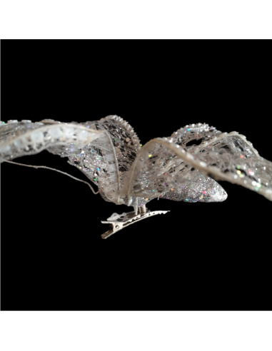 Farfalla con Clip, Organza e Glitter...