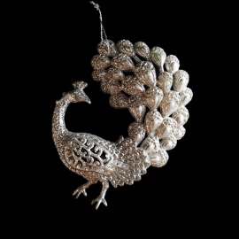 Albero, Acrilico, Glitter Oro, 15 cm