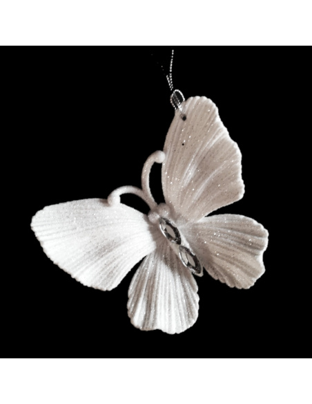 Farfalla/Libellula con Gemma, Acrilico, Glitter Oro, 9 cm, Assortito