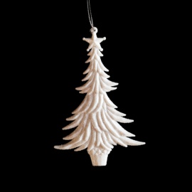 Albero, Acrilico, Glitter Oro, 15 cm