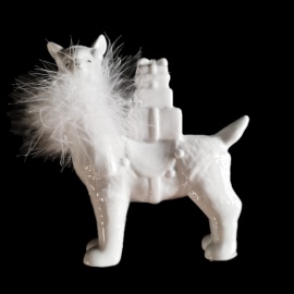 Renna, Acrilico Trasparente, 12x6x18 cm