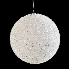 Pallina di Natale, Sfera Glitter, Oro, 15 cm