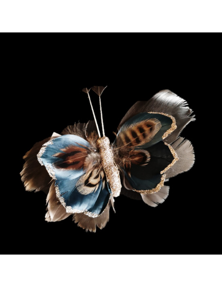 Pick Farfalla, Argento, Glitter Argento, 23 cm