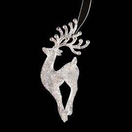 Renna Acrilico, Glitter Champagne, 17,5 cm