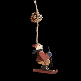 Foglia, Acrilico Trasparente, Decorazione Argento, 11x13 cm