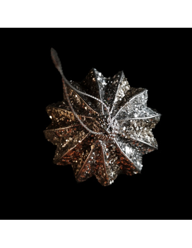 Pallina di Natale, Sfera Glitter, Oro, 15 cm