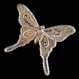 Farfalla con Clip, Argento...