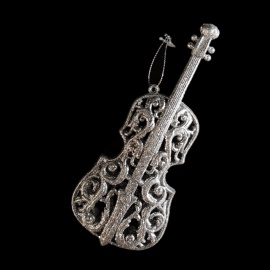 Arpa, Acrilico, Glitter Rosso, 14,5 cm