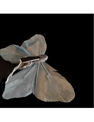 Farfalla con Clip, Azzurra, Glitter...