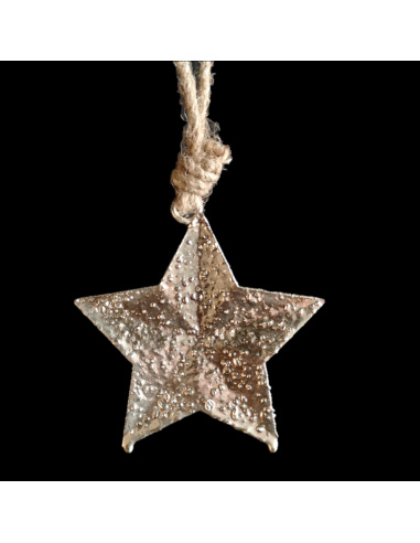 Stella con cordino, Ferro, 11 cm