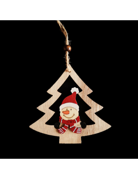 Personaggio Natalizio, Legno, 11 cm, Assortita