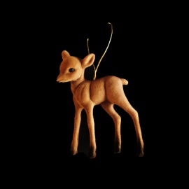 Babbo con Albero, Legno, 8 cm