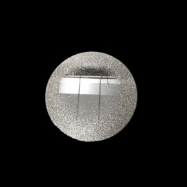 Piatto Specchio, Glitter Argento, 20 cm