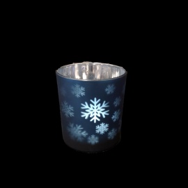 Piatto Specchio, Glitter Argento, 10 cm