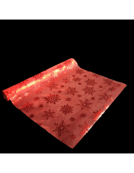 Rotolo Organza, Argento con Decorazione, 36,5x200 cm, Assortito