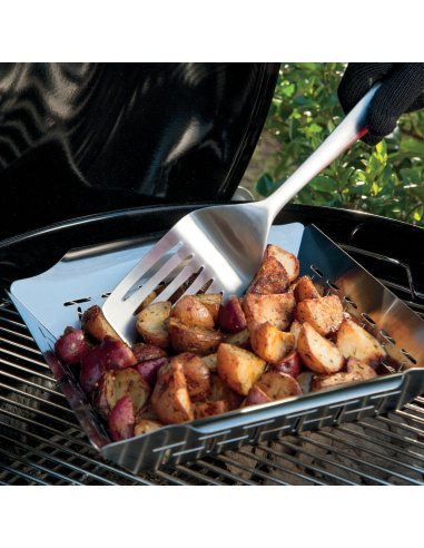 VASSOIOLO GRANDE IN ACCIAIO