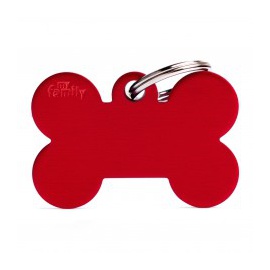 Medaglietta collezione Basic Osso XL Rosa in Alluminio