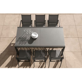 TAVOLO TALENTI MAIORCA ANTRACITE 200/300 2