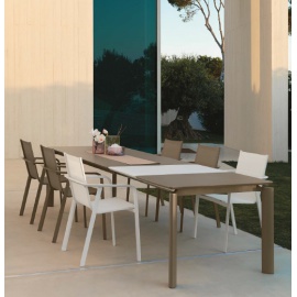 TAVOLO TALENTI MILO 160/215 TORTORA 2