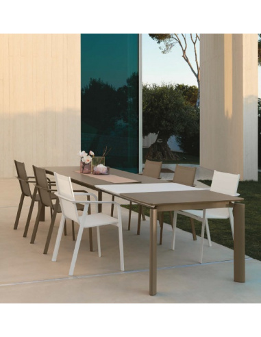 TAVOLO TALENTI MILO 160/215 TORTORA