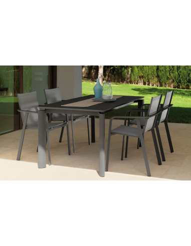 TAVOLO TALENTI MILO 200/260 GRAPHITE