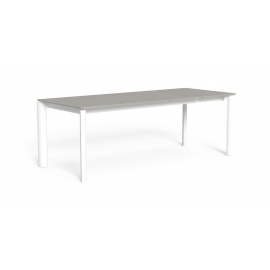 TAVOLO TALENTI MILO 160/215 BIANCO TOP IN CERAMICA