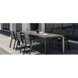 TAVOLO TALENTI MILO 160/215 GRAPHITE TOP IN CERAMICA 2